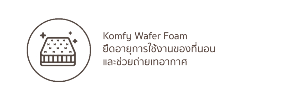 Komfy Water Foam | ที่นอนเมมโมรี่โฟม Kloud Ultimo